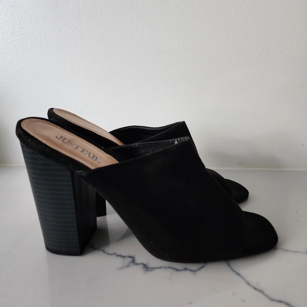 JustFab Black Women's Mules